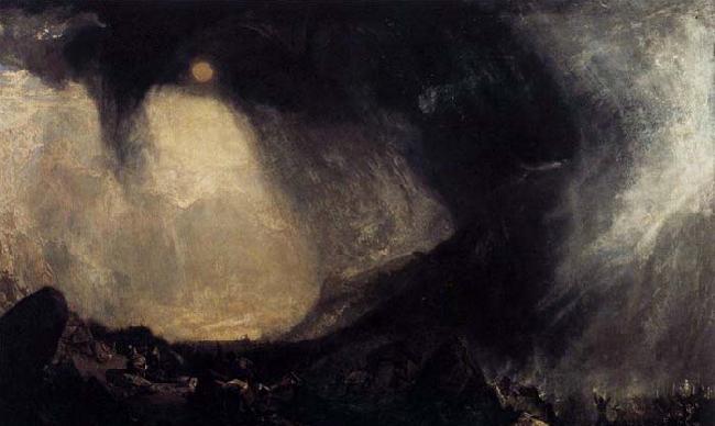 Joseph Mallord William Turner Snow Storm, Hannibal and his Army Crossing the Alps oil painting picture